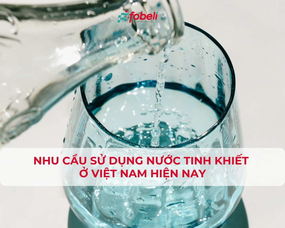 Nhu cầu sử dụng nước tinh khiết ở Việt Nam hiện nay